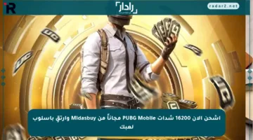 اشحن الآن 16200 شدات PUBG Mobile مجاناً من Midasbuy وارتقِ بأسلوب لعبك